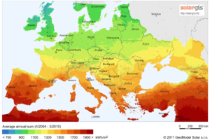 solar map of europe