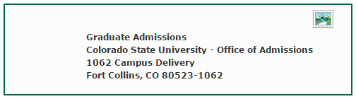 CSU Graduate Admissions address