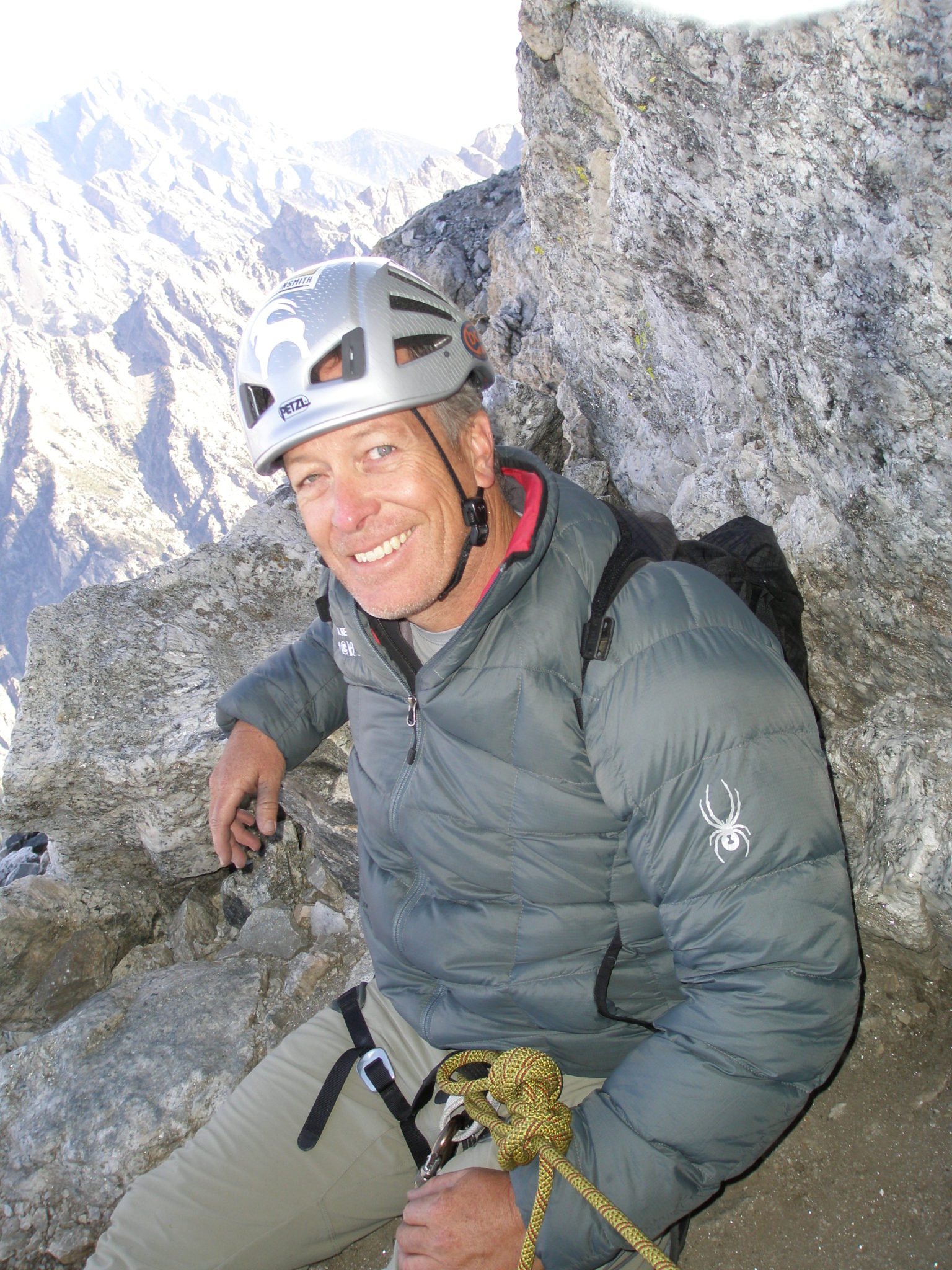 Mark Gasta climbing