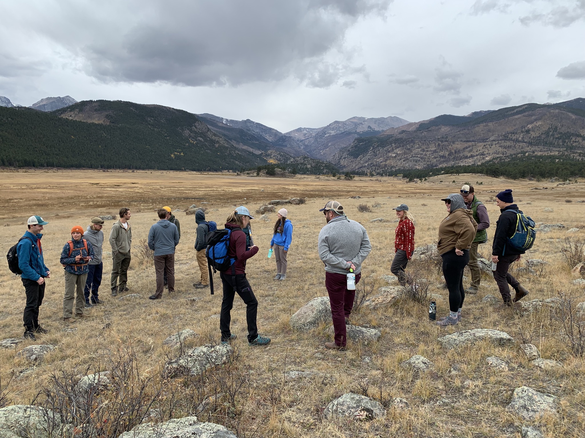 Conservation Leadership students at Rocky Mountain National Park.